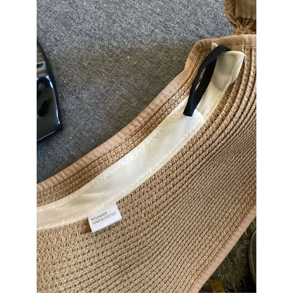 Bow Closure Roll Up Visor Hat - Picture 8 of 8